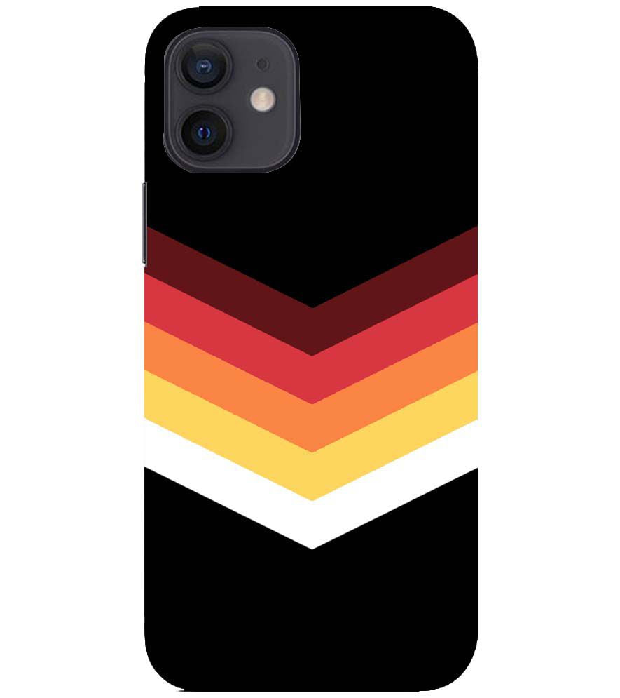 PS1306-Red Black Premium Back Cover for Apple iPhone 12