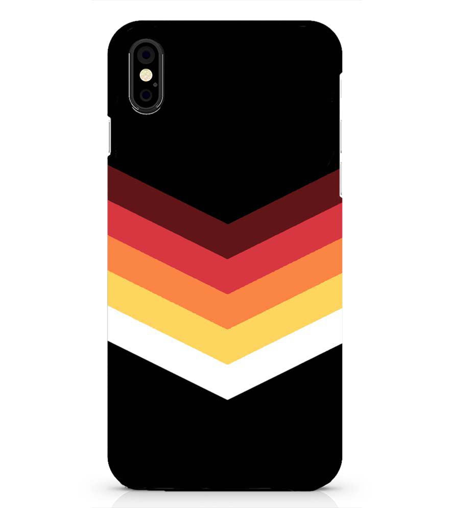 PS1306-Red Black Premium Back Cover for Apple iPhone X