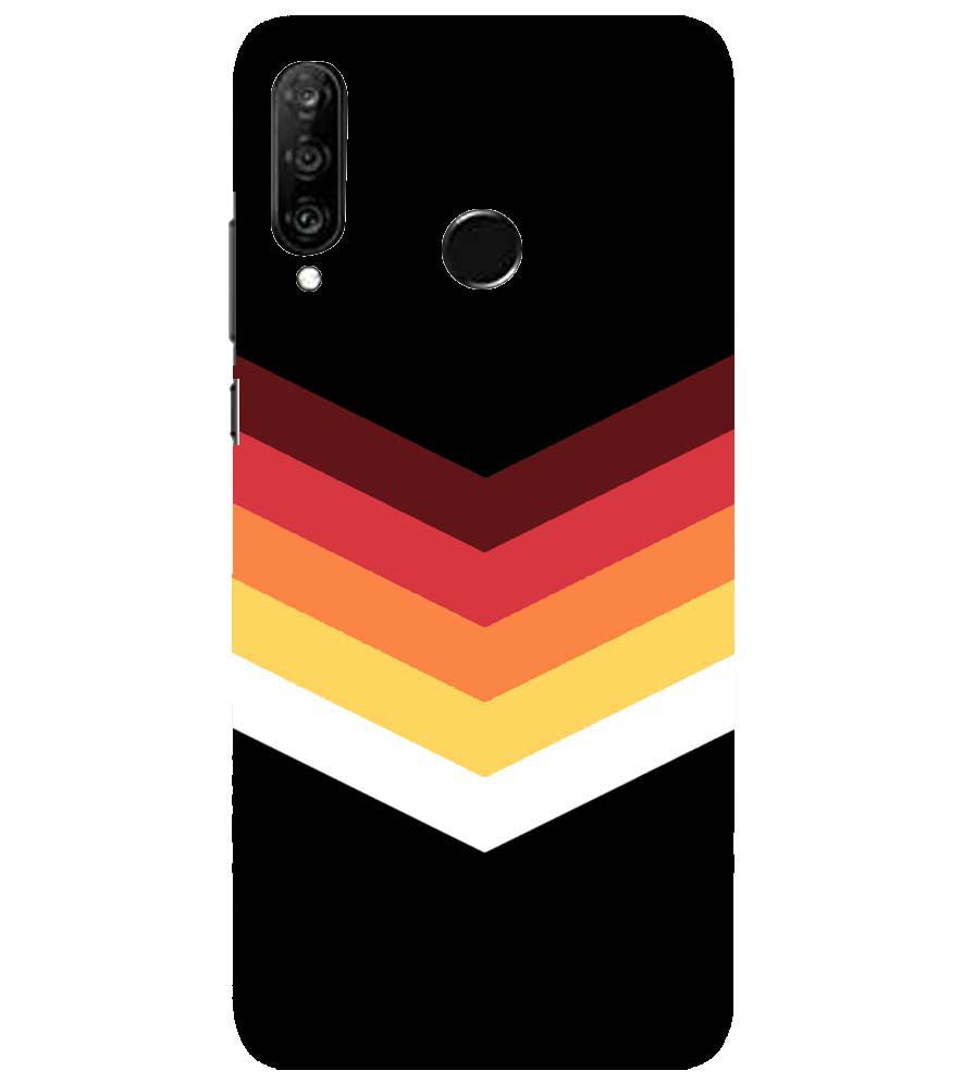 PS1306-Red Black Premium Back Cover for Huawei nova 4e