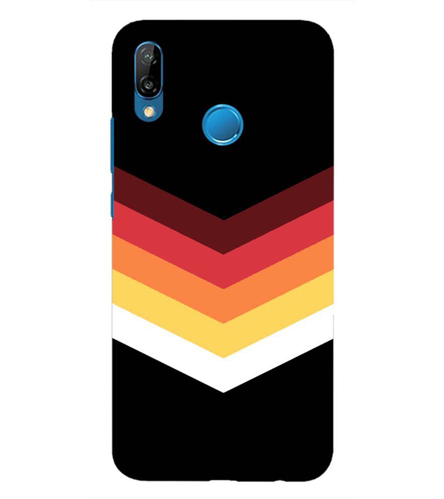 PS1306-Red Black Premium Back Cover for Huawei P20 Lite