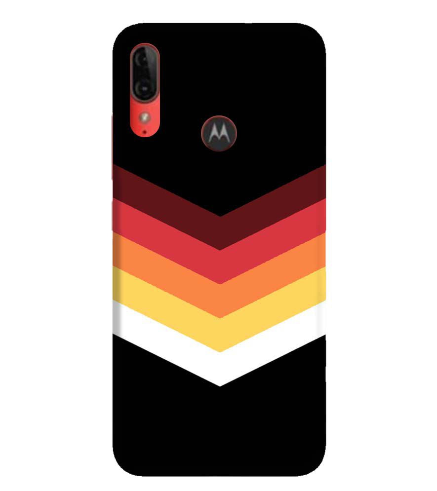 PS1306-Red Black Premium Back Cover for Motorola Moto E6s