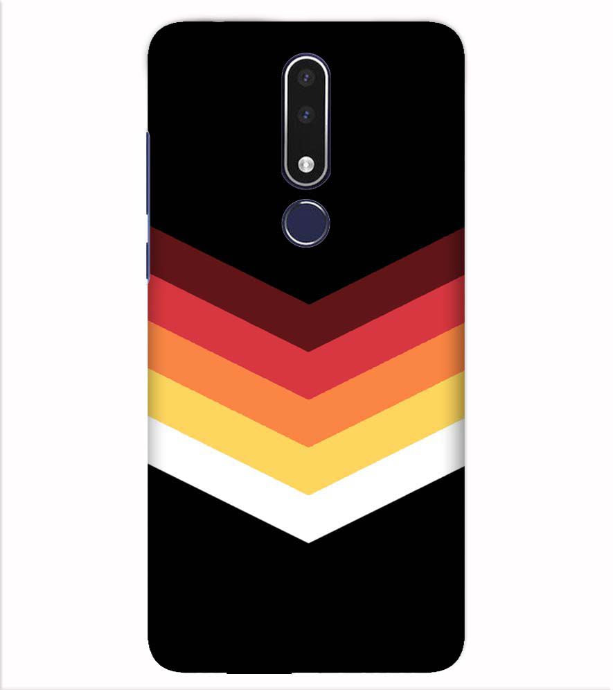 PS1306-Red Black Premium Back Cover for Nokia 7.1