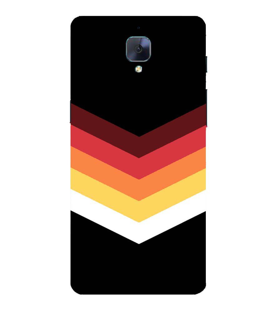 PS1306-Red Black Premium Back Cover for OnePlus 3 and OnePlus 3T