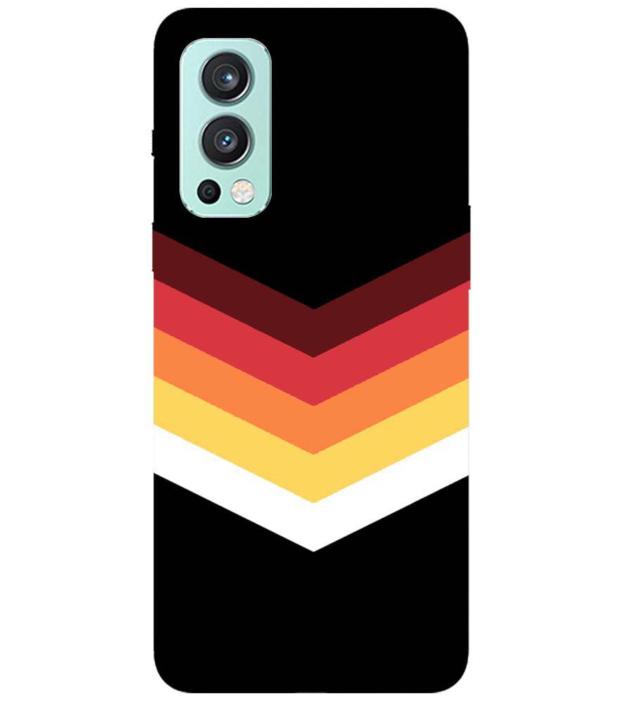 PS1306-Red Black Premium Back Cover for OnePlus Nord 2 5G