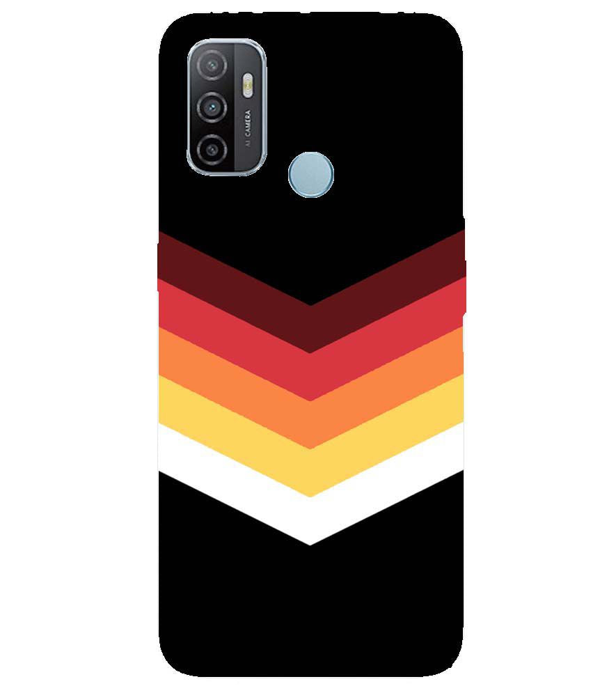 PS1306-Red Black Premium Back Cover for Oppo A53