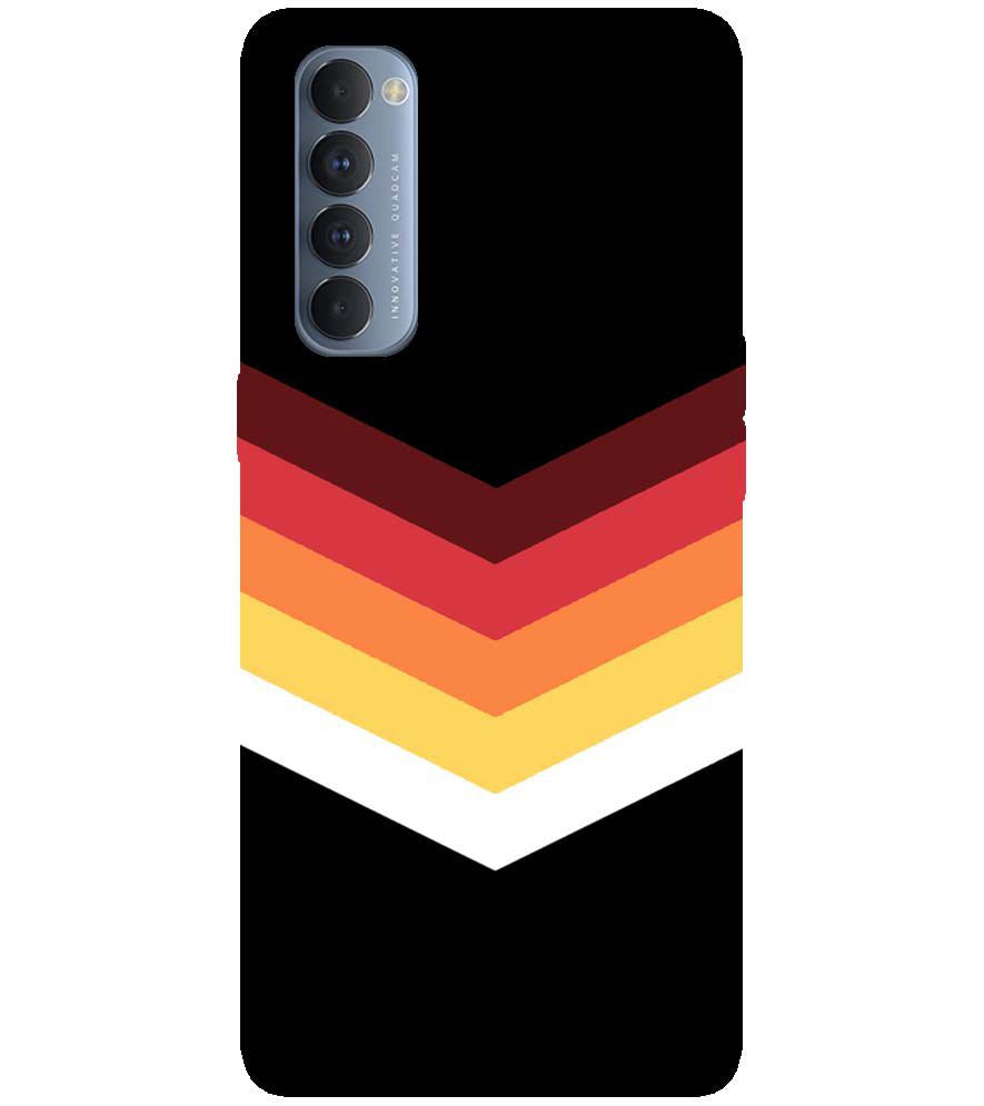 PS1306-Red Black Premium Back Cover for Oppo Reno4 Pro