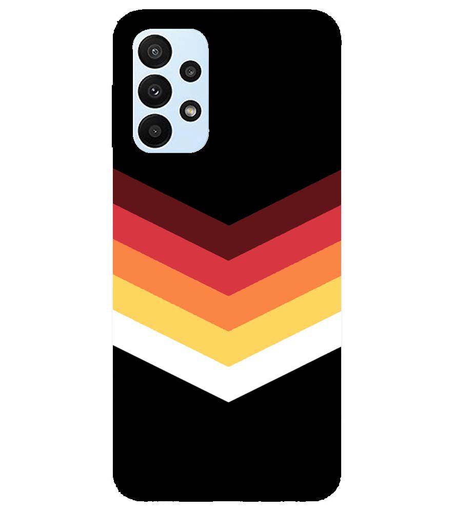 PS1306-Red Black Premium Back Cover for Samsung Galaxy A23