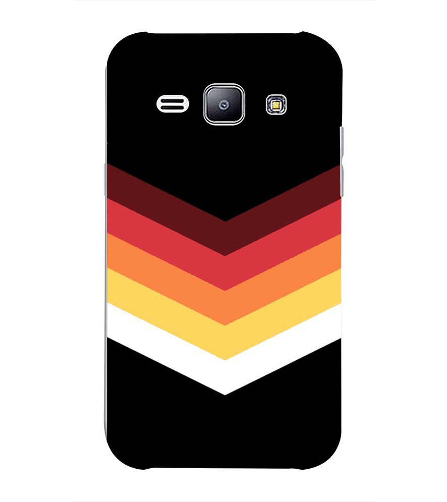 PS1306-Red Black Premium Back Cover for Samsung Galaxy J2 (2015)