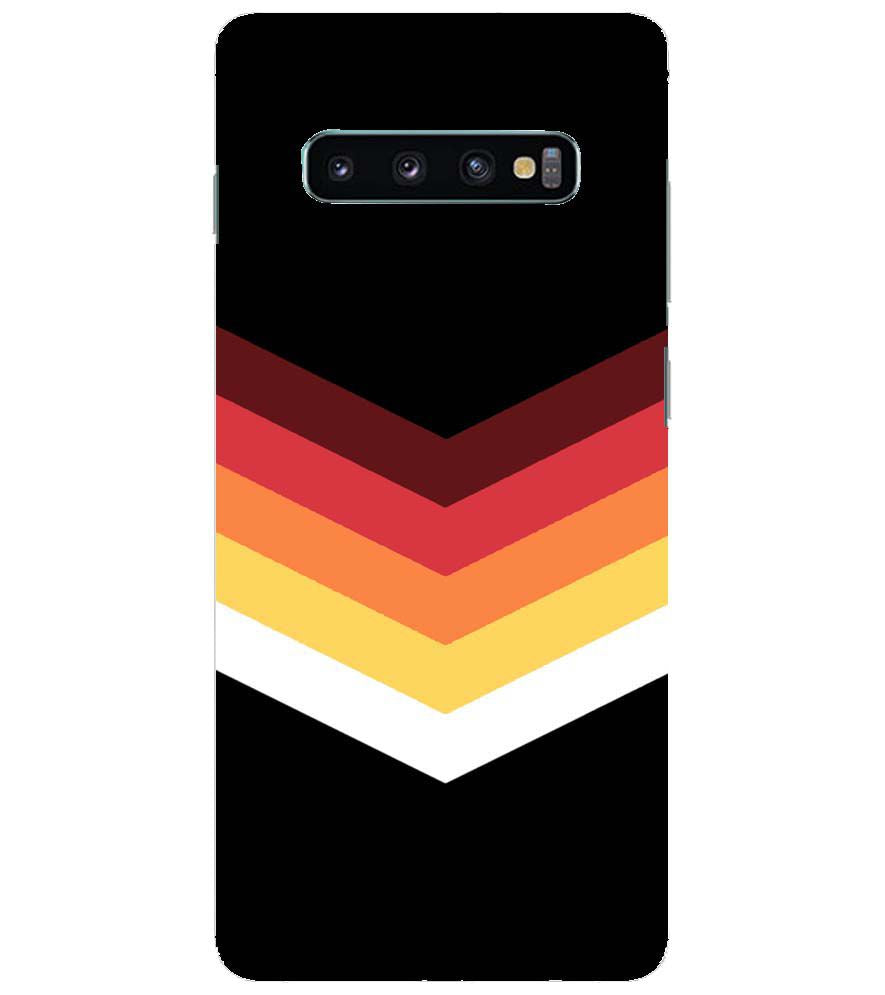 PS1306-Red Black Premium Back Cover for Samsung Galaxy S10+ (Plus with 6.4 Inch Screen)