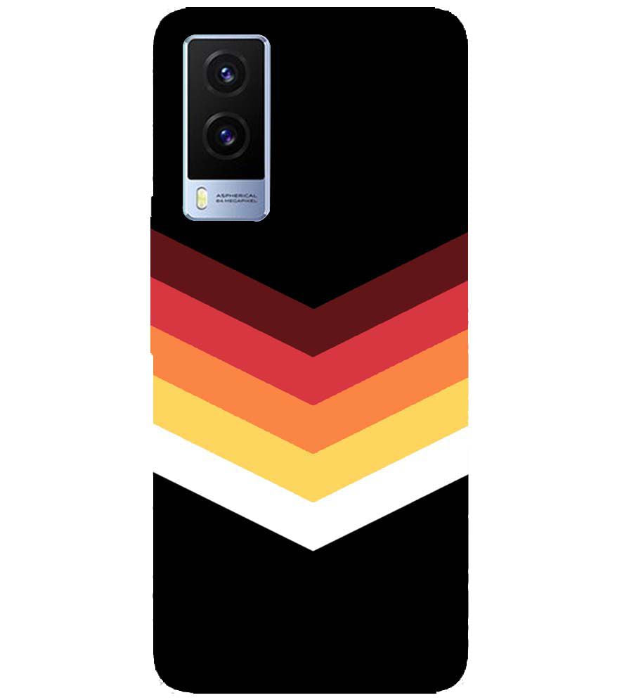 PS1306-Red Black Premium Back Cover for Vivo V21e 5G