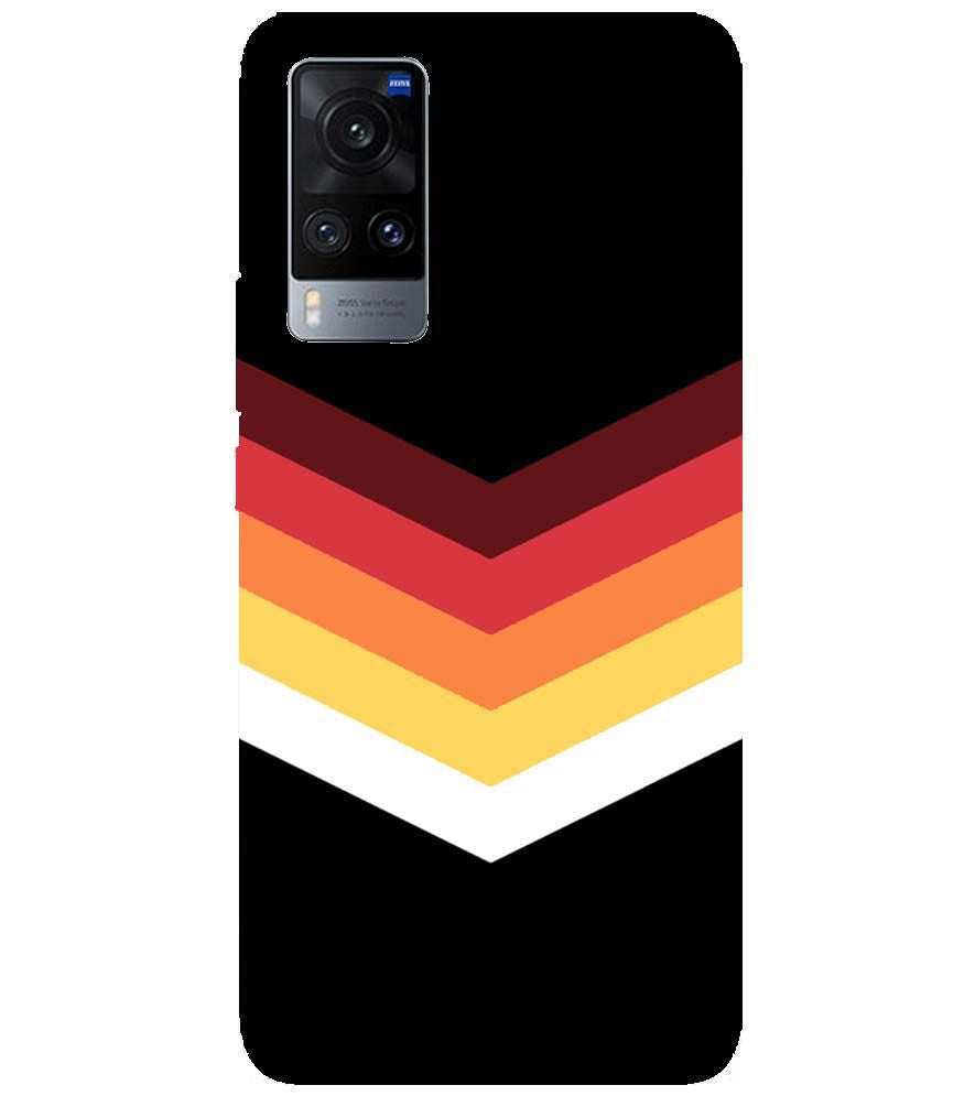 PS1306-Red Black Premium Back Cover for vivo X60