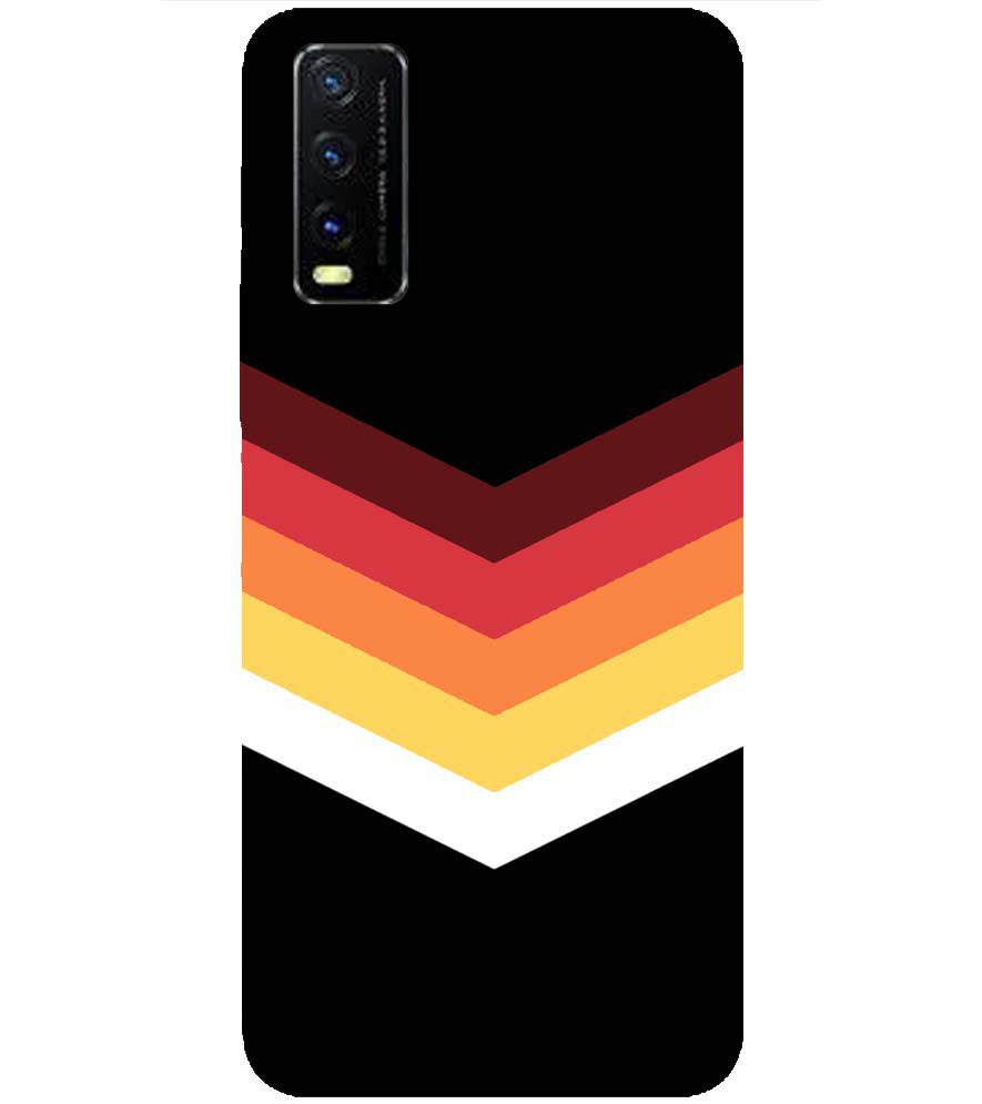 PS1306-Red Black Premium Back Cover for vivo Y20s