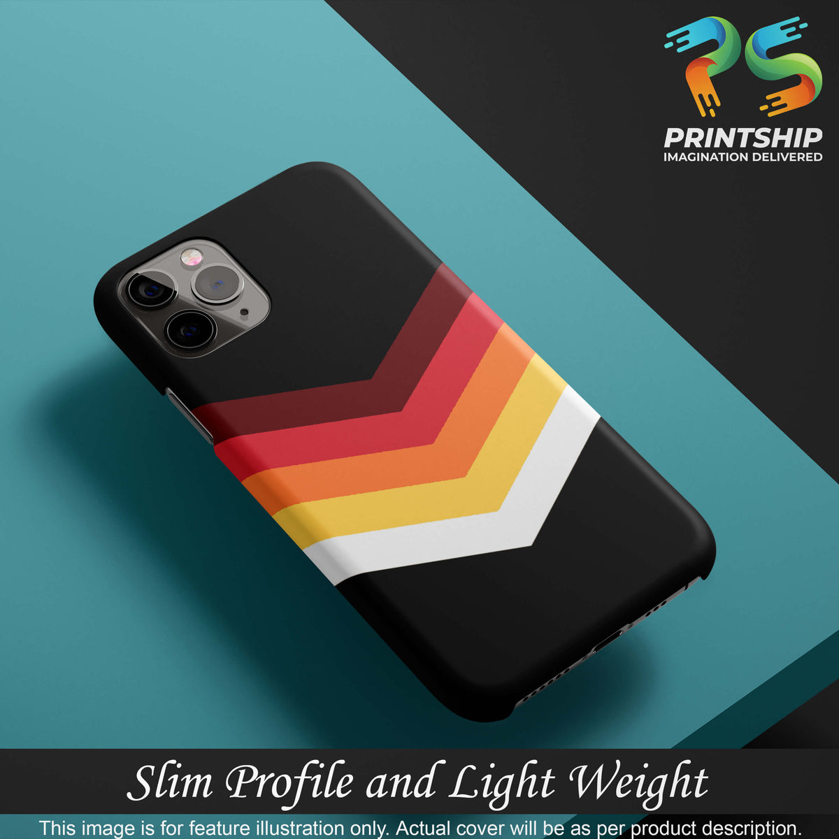 PS1306-Red Black Premium Back Cover for Realme X7 Max 5G-Image4