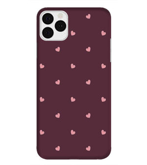 PS1307-Pink Heart Back Cover for Apple iPhone 11 Pro