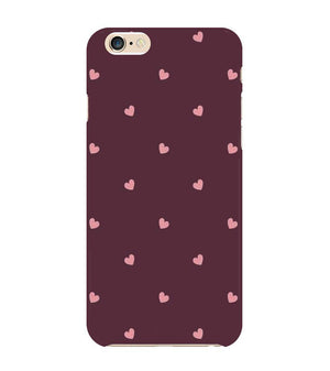 PS1307-Pink Heart Back Cover for Apple iPhone 6 and iPhone 6S