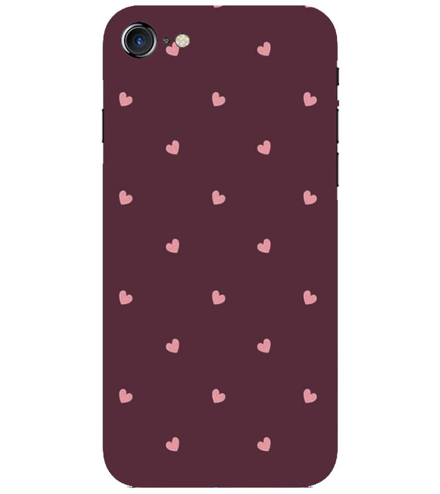 PS1307-Pink Heart Back Cover for Apple iPhone 7