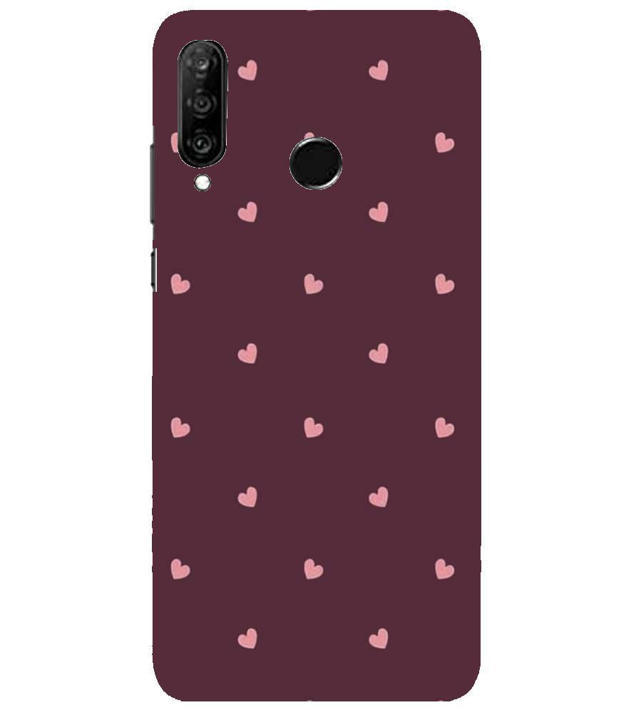 PS1307-Pink Heart Back Cover for Huawei nova 4e