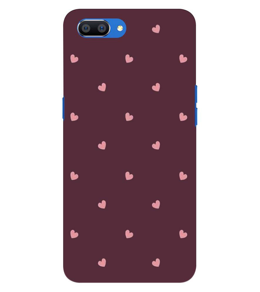 PS1307-Pink Heart Back Cover for Oppo A5