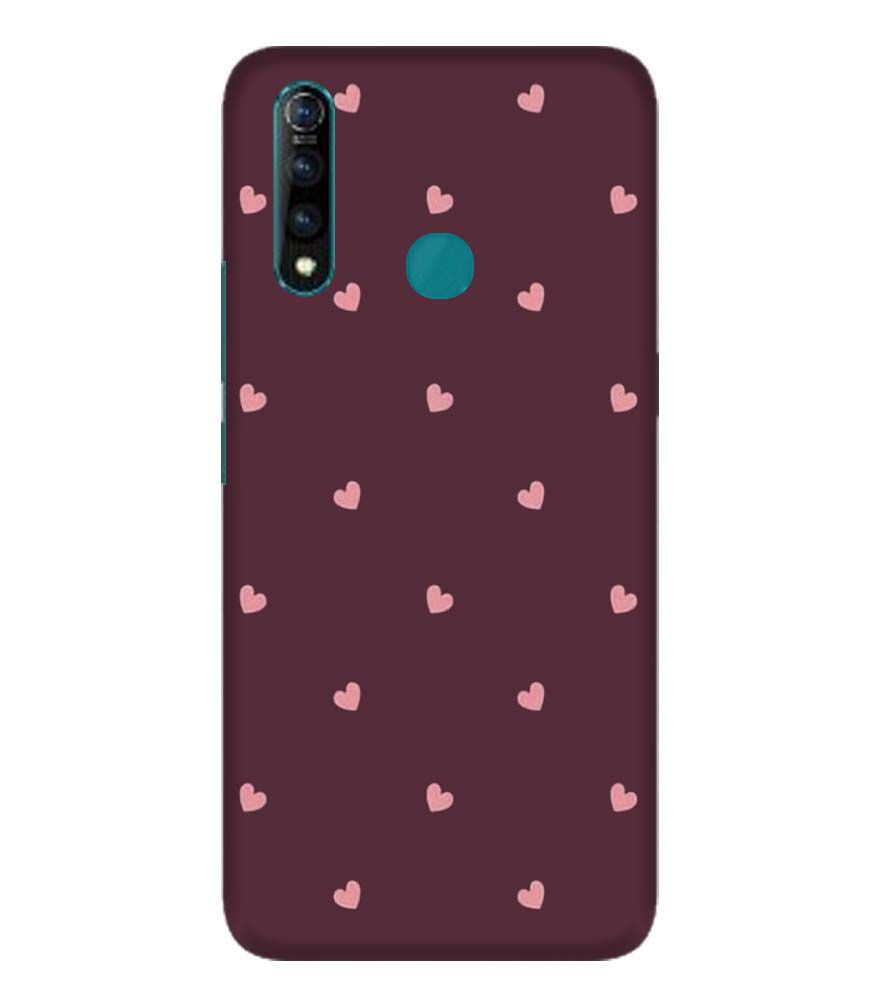 PS1307-Pink Heart Back Cover for Vivo Z1 Pro