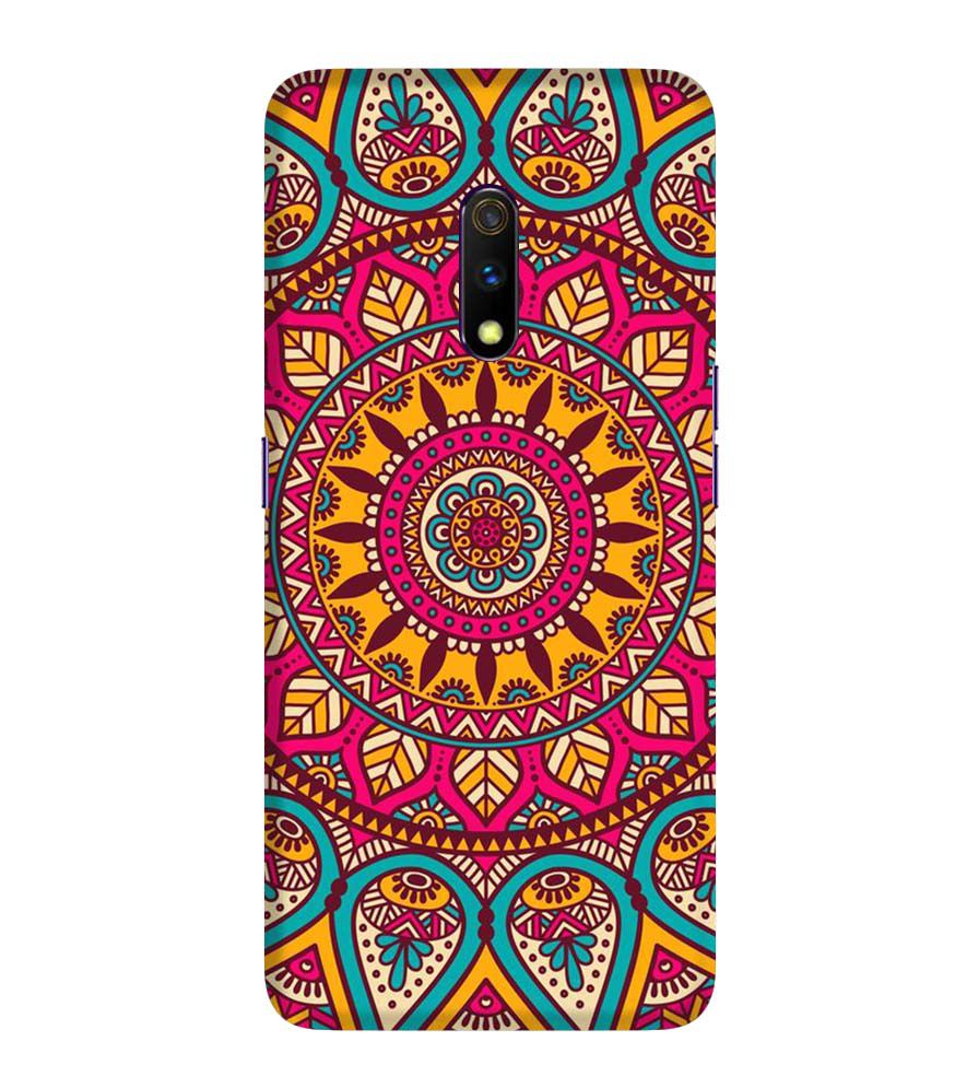 PS1309-Mandala Back Cover for Realme X