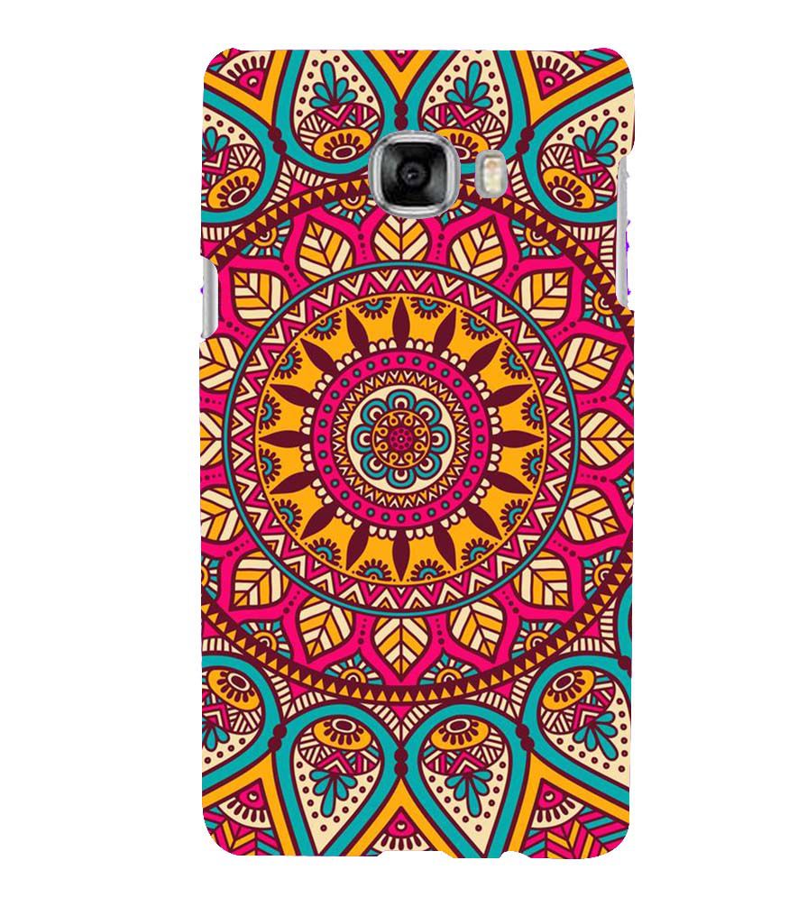 PS1309-Mandala Back Cover for Samsung Galaxy C7 Pro