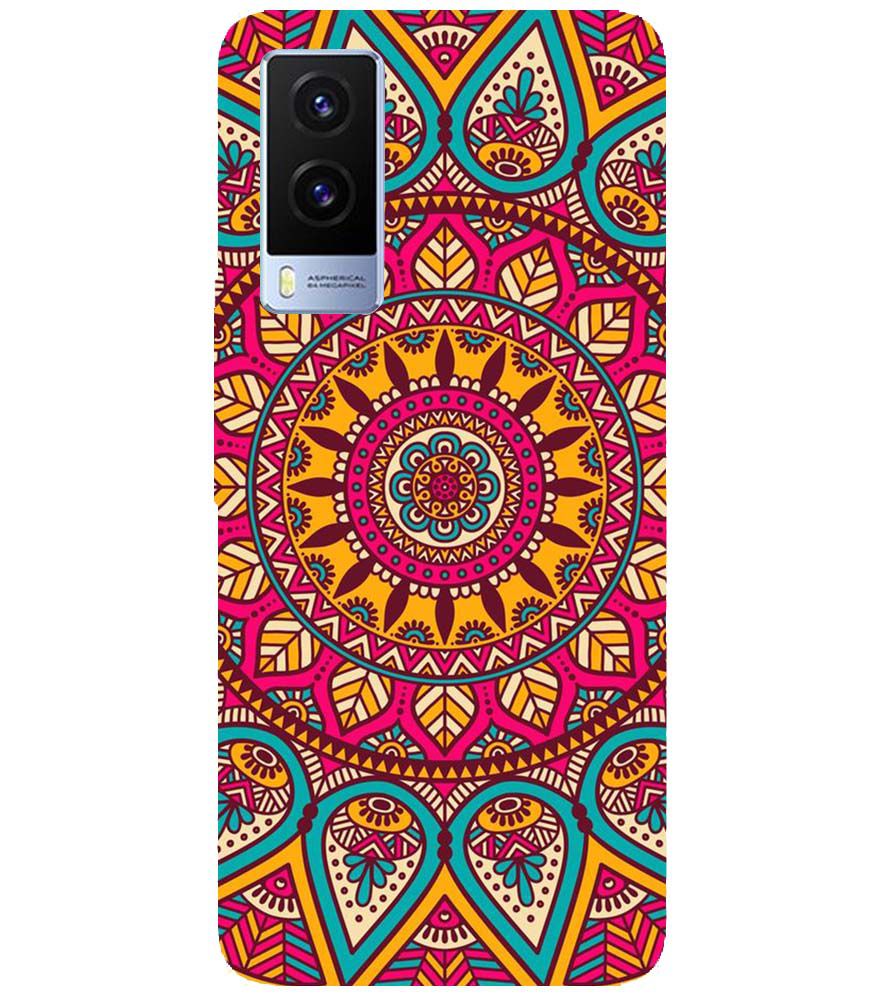 PS1309-Mandala Back Cover for Vivo V21e 5G