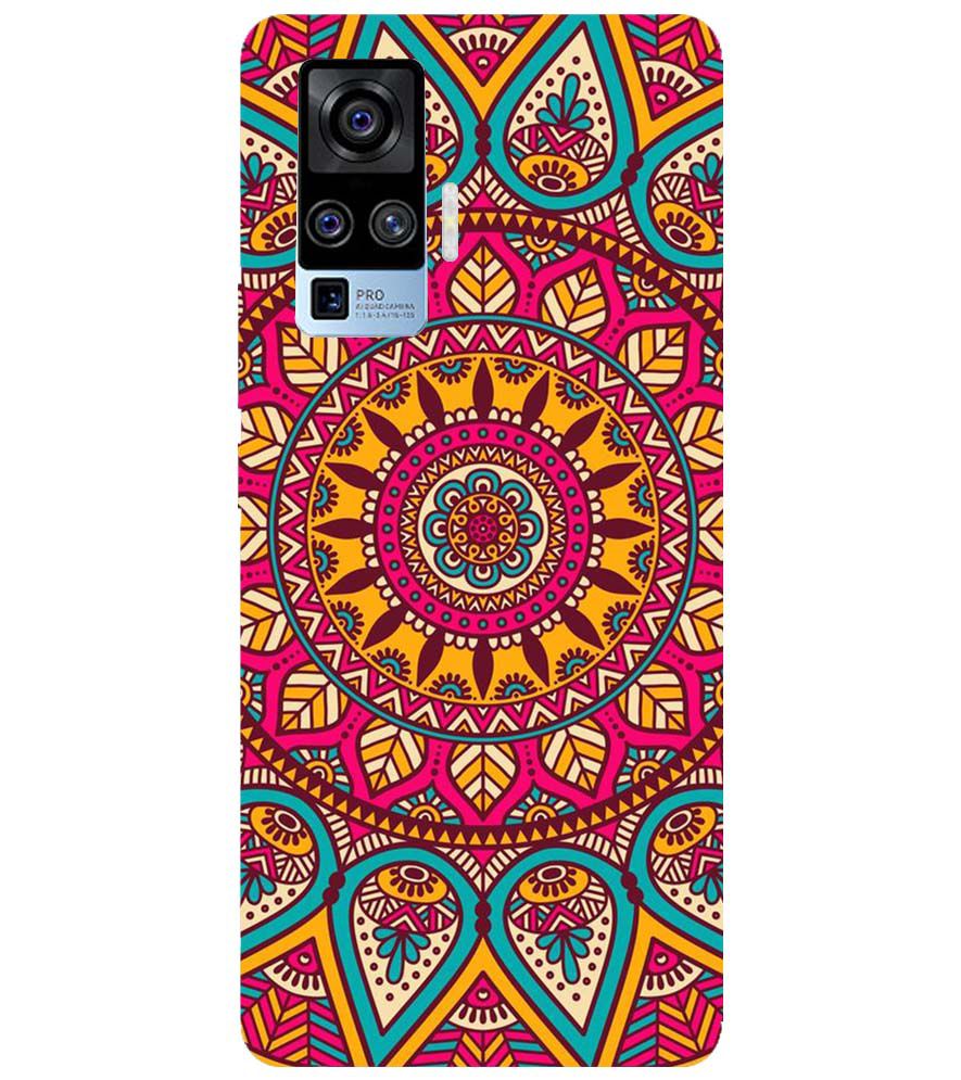 PS1309-Mandala Back Cover for vivo X50 Pro