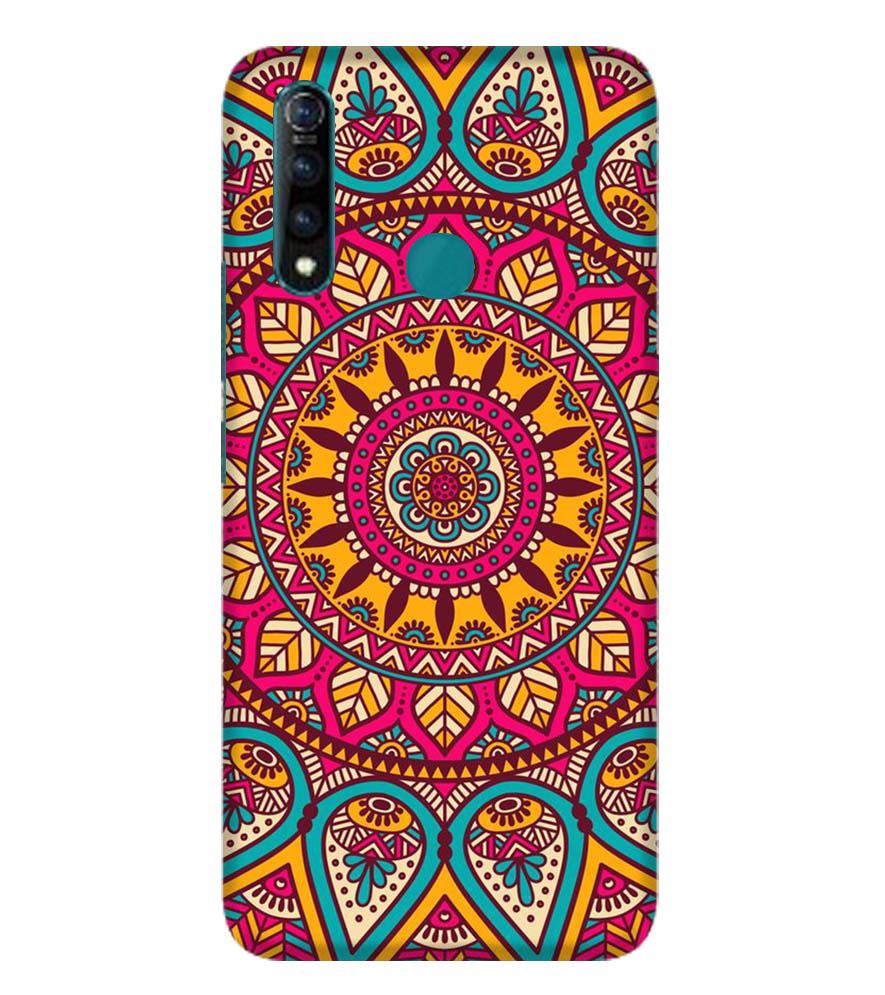 PS1309-Mandala Back Cover for Vivo Z1 Pro