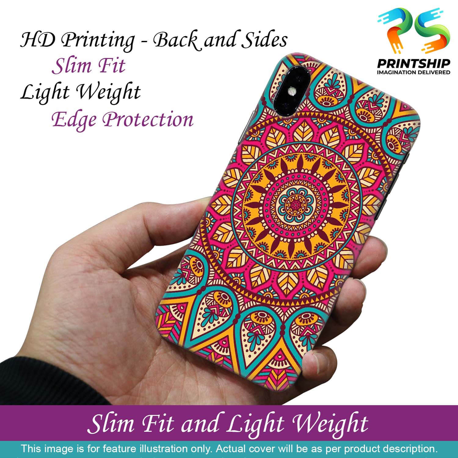 PS1309-Mandala Back Cover for Realme Narzo 10