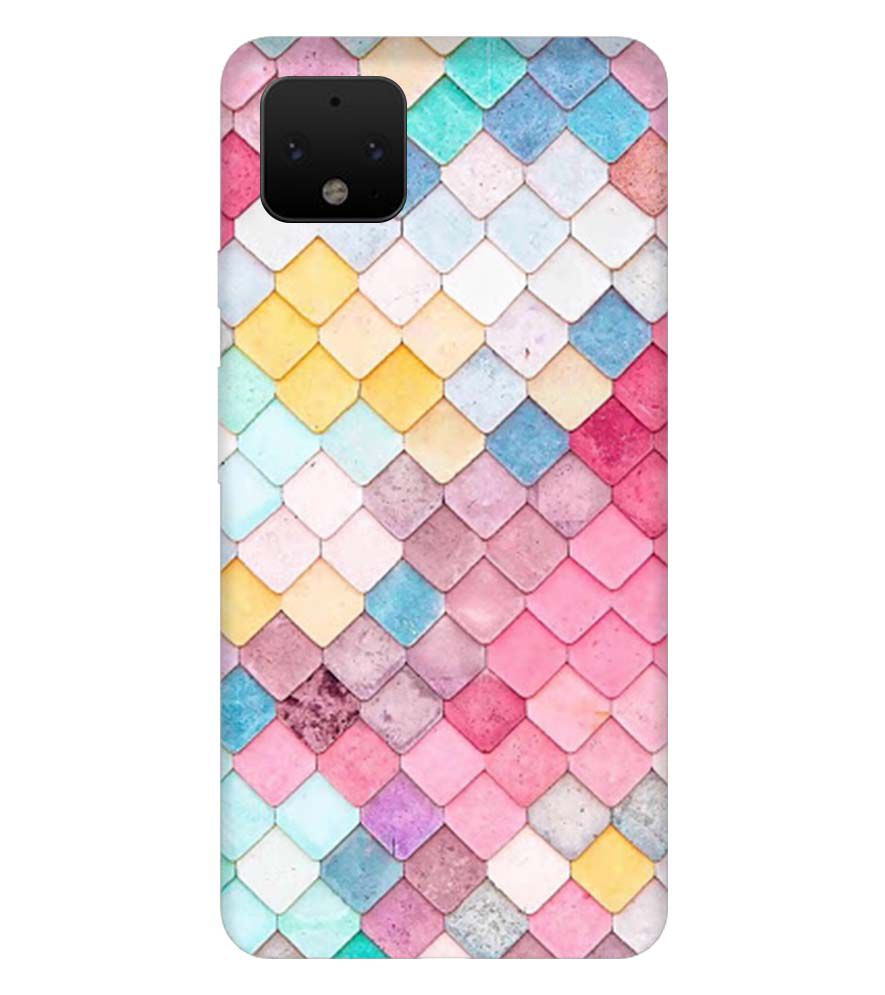 PS1310-Colorful Pastel Back Cover for Google Pixel 4