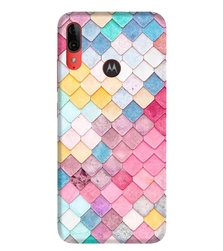 PS1310-Colorful Pastel Back Cover for Motorola Moto E6s