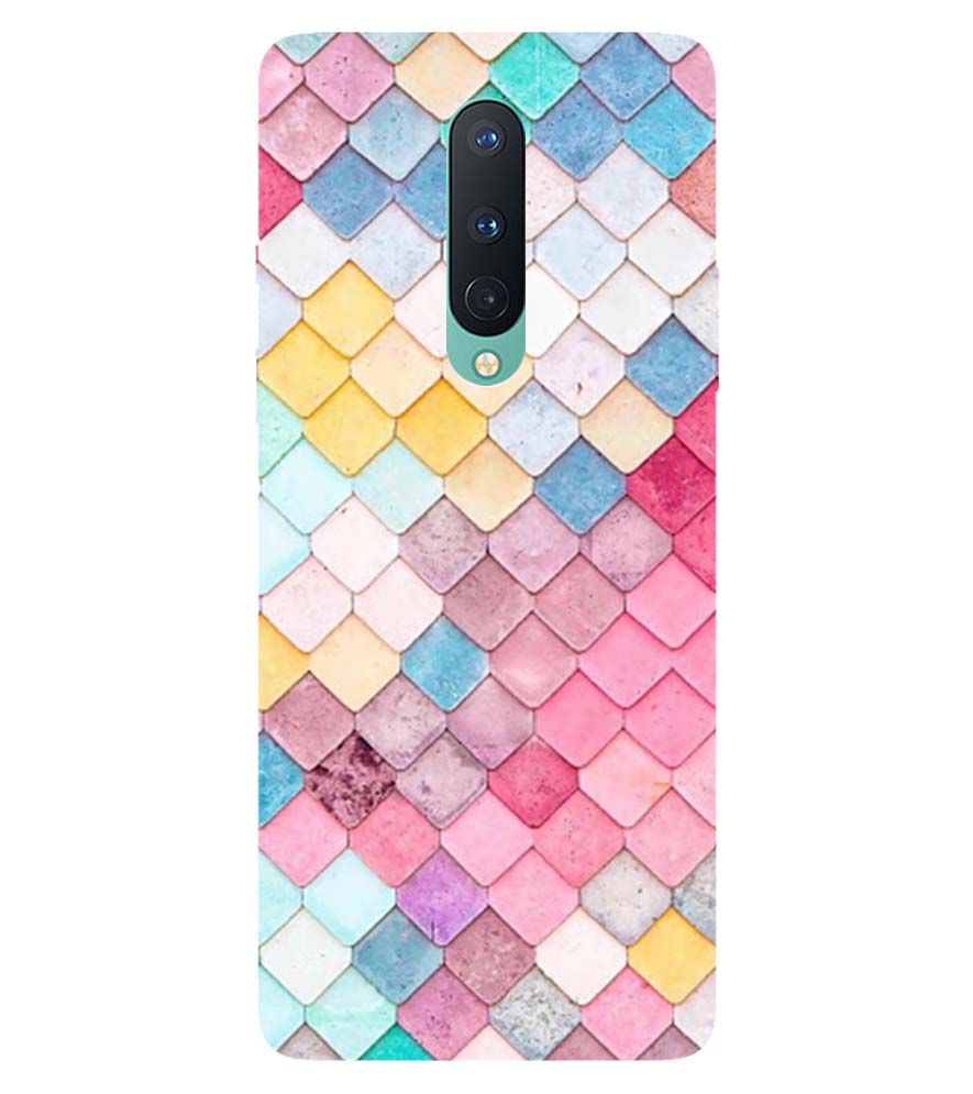 PS1310-Colorful Pastel Back Cover for OnePlus 8