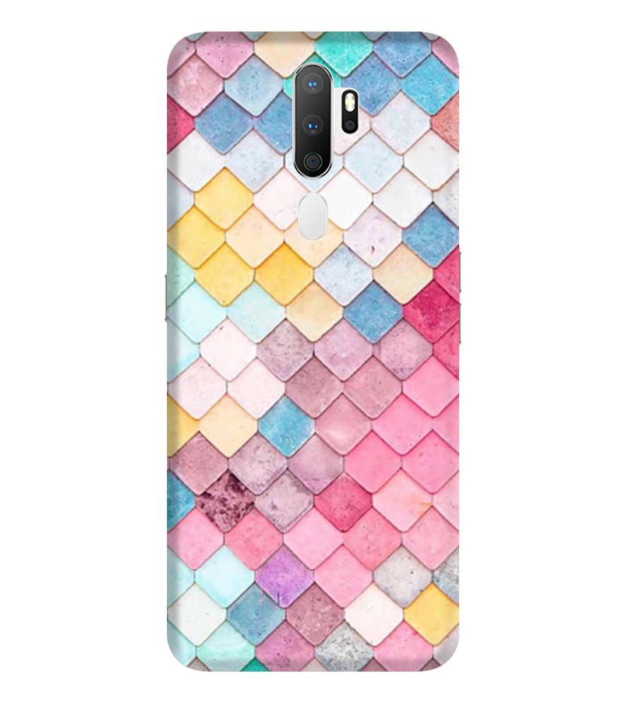 PS1310-Colorful Pastel Back Cover for Oppo A5 (2020)