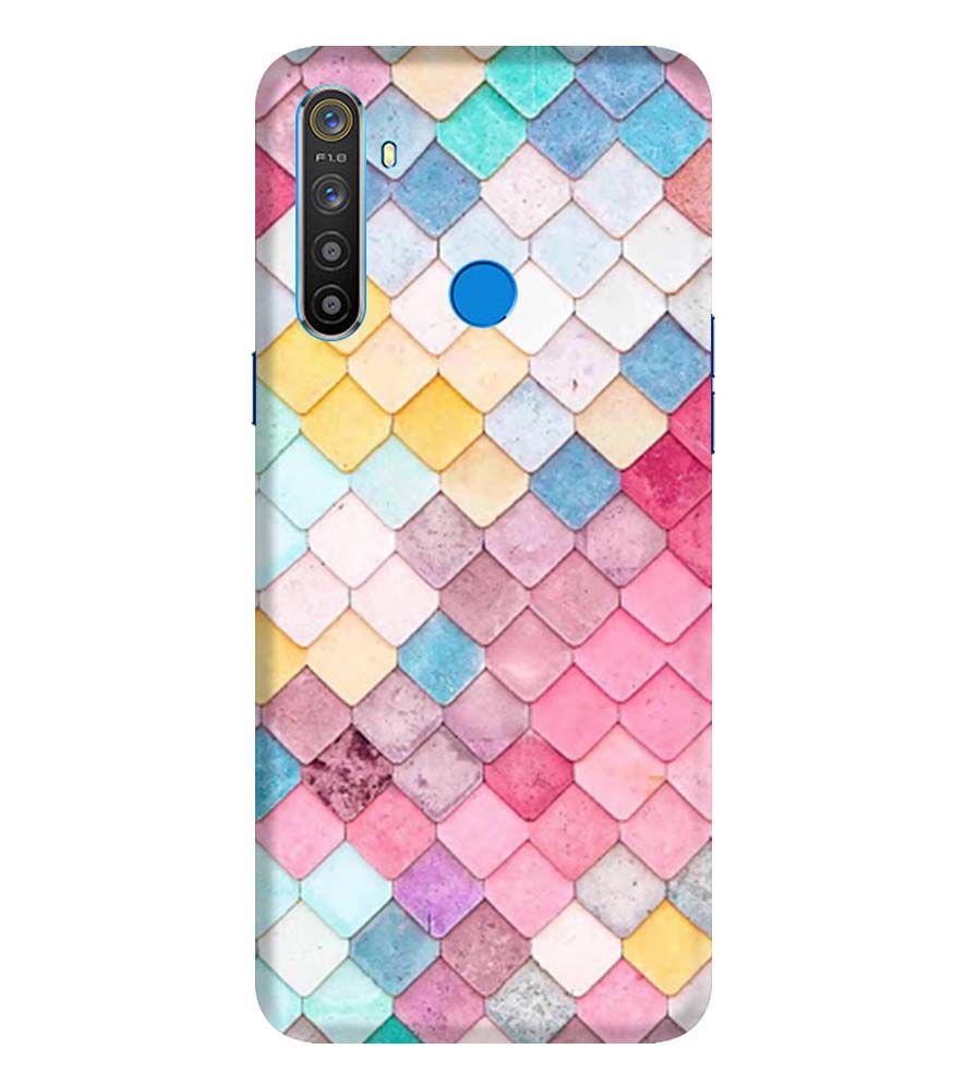 PS1310-Colorful Pastel Back Cover for Realme 5i