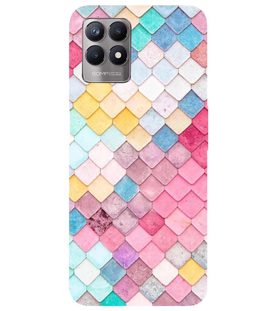 PS1310-Colorful Pastel Back Cover for Realme Narzo 50