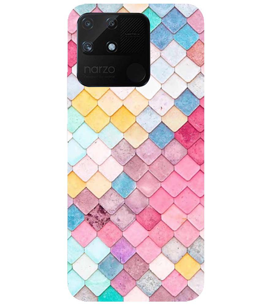 PS1310-Colorful Pastel Back Cover for Realme Narzo 50A