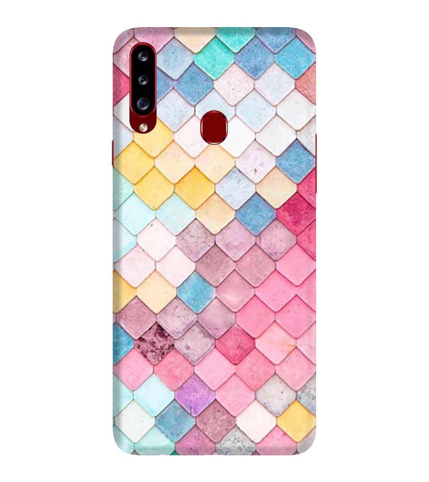 PS1310-Colorful Pastel Back Cover for Samsung Galaxy A20s