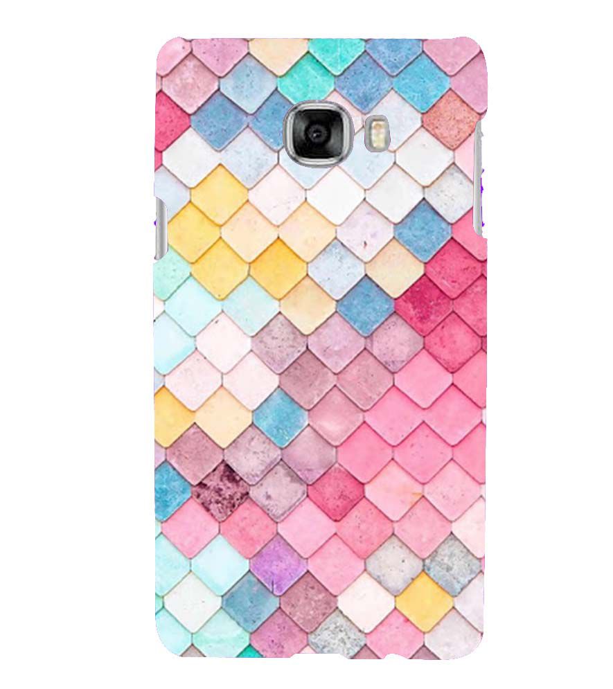 PS1310-Colorful Pastel Back Cover for Samsung Galaxy C7 Pro