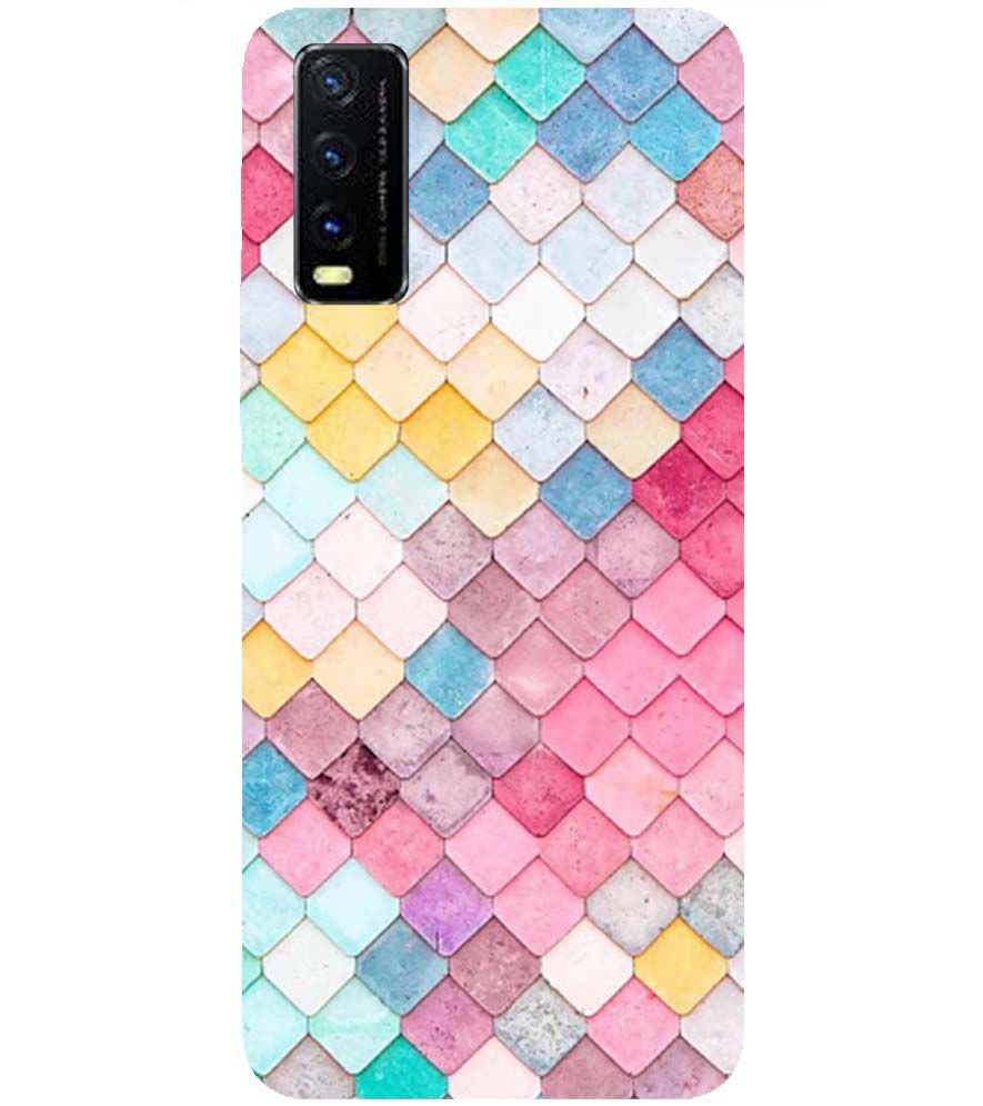 PS1310-Colorful Pastel Back Cover for vivo Y20s