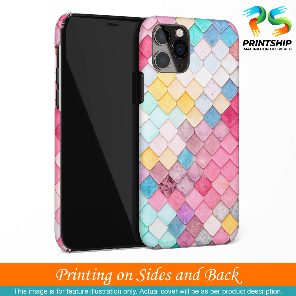 PS1310-Colorful Pastel Back Cover for Apple iPhone 13-Image3