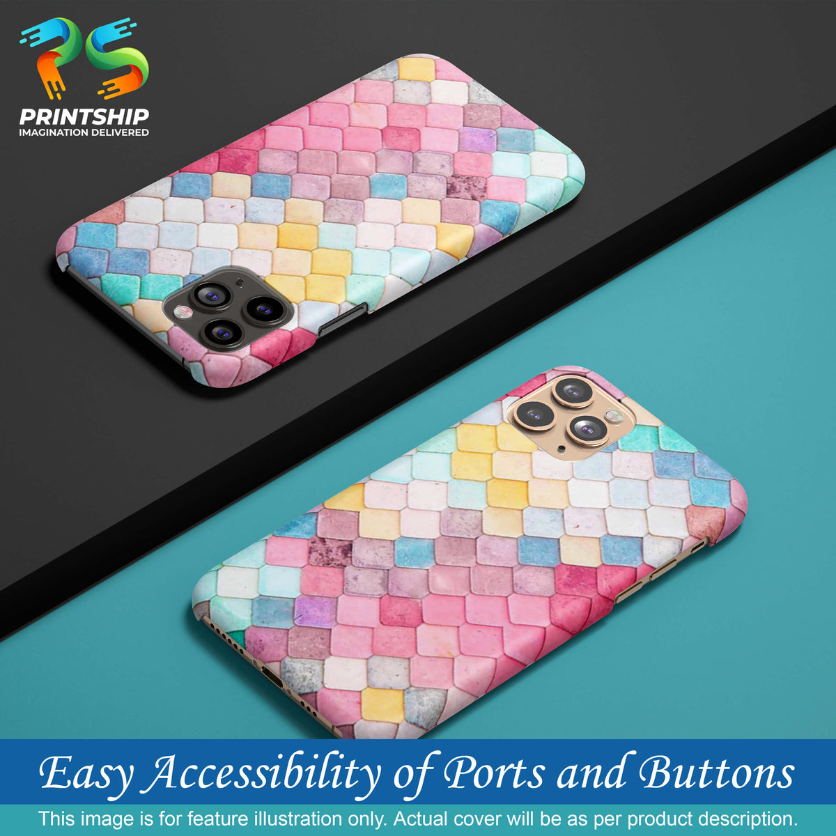 PS1310-Colorful Pastel Back Cover for Huawei P20 Lite-Image5