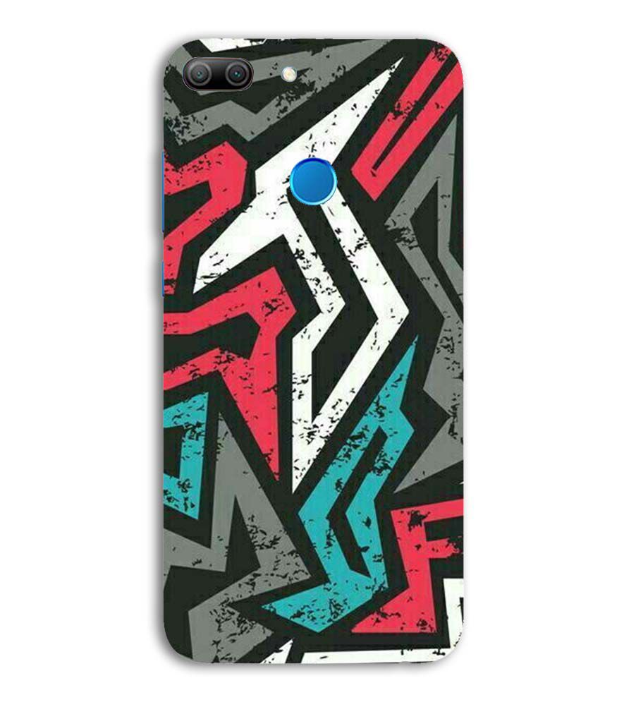 PS1312-Graffiti Abstract  Back Cover for Huawei Honor 9 Lite