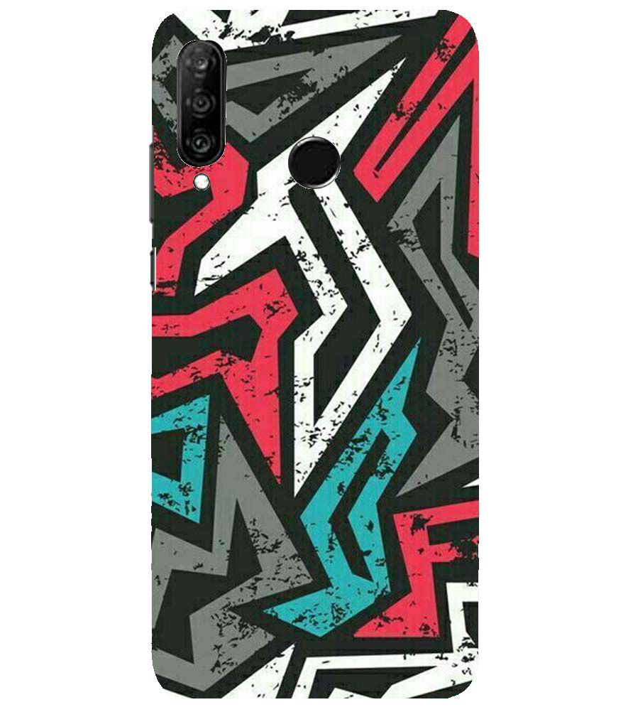PS1312-Graffiti Abstract  Back Cover for Huawei nova 4e