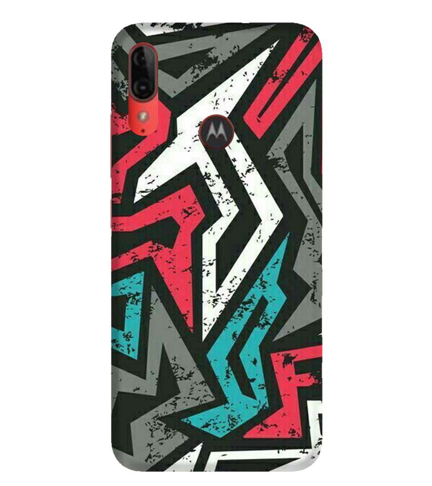 PS1312-Graffiti Abstract  Back Cover for Motorola Moto E6s