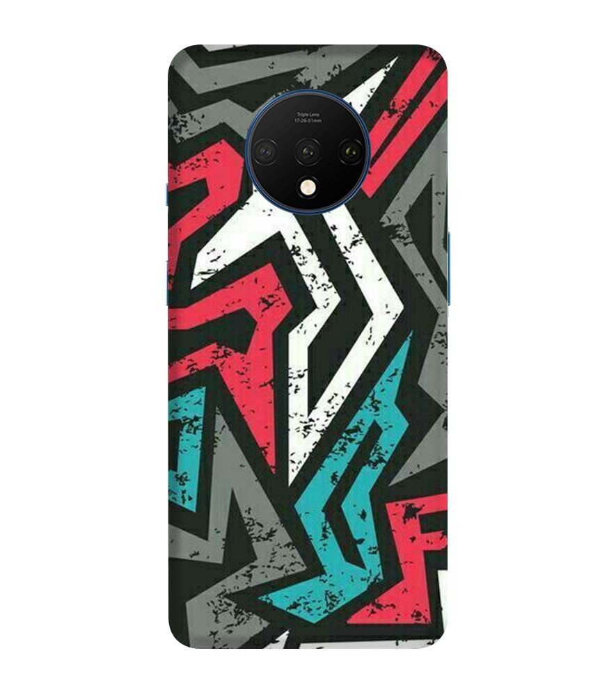 PS1312-Graffiti Abstract  Back Cover for OnePlus 7T