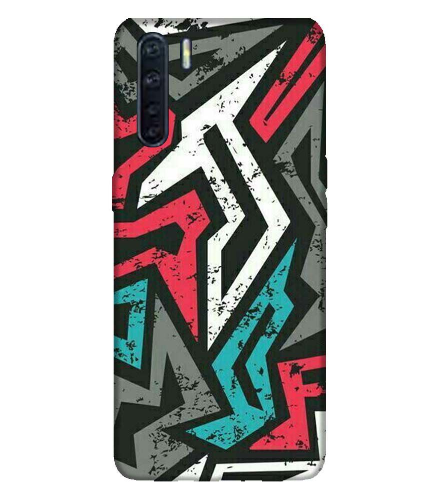 PS1312-Graffiti Abstract  Back Cover for Oppo F15