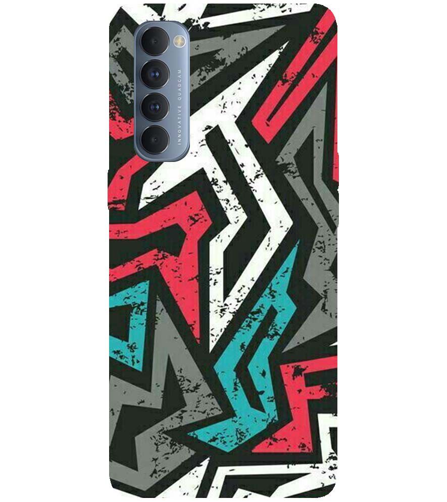 PS1312-Graffiti Abstract  Back Cover for Oppo Reno4 Pro