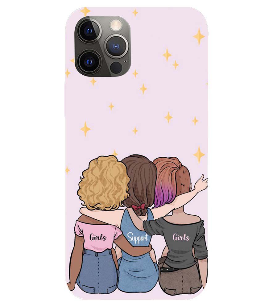 PS1313-Girls Support Girls Back Cover for Apple iPhone 12 Pro