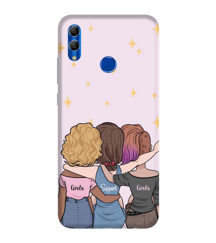 PS1313-Girls Support Girls Back Cover for Honor 10 Lite