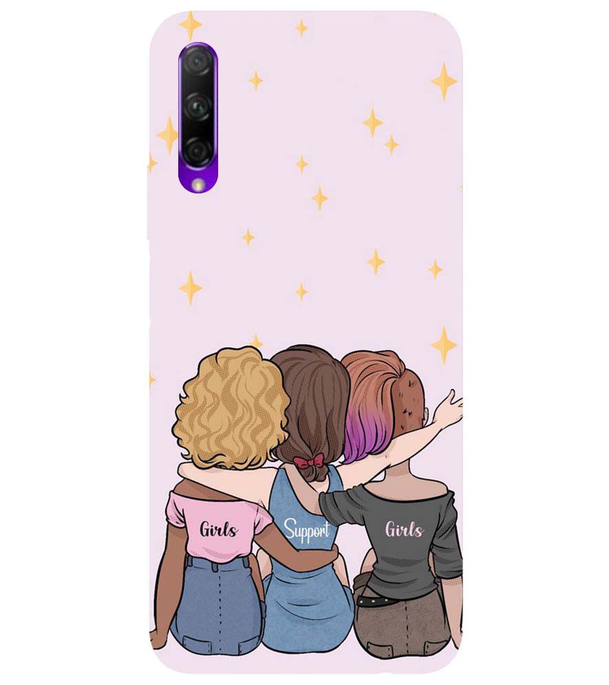 PS1313-Girls Support Girls Back Cover for Honor 9X Pro